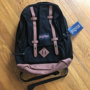 Jansport Backpack NEW WITH TAGS black brown pockets